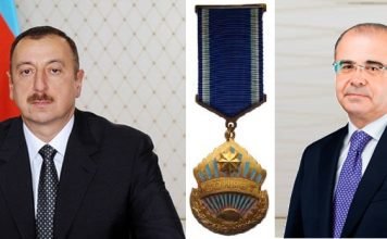 Prezident İlham Əliyev İdman Akademiyasının rektoru Fuad Hacıyevi təltif etdi