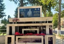 Qazaxda şəhid həkimin adına tikilmiş bulaq-abidə kompleksinin və barelyefinin açılışı olub