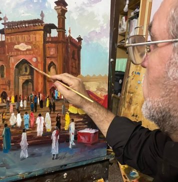 Rəssam Nəvai Metin Pakistanda səfərdə olub